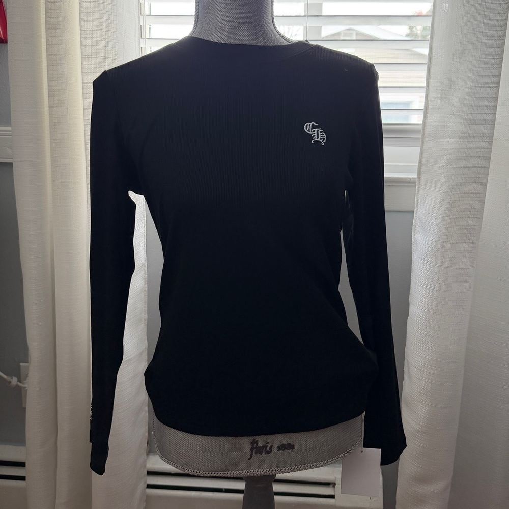 CH Chrome Black Long Sleeve Top